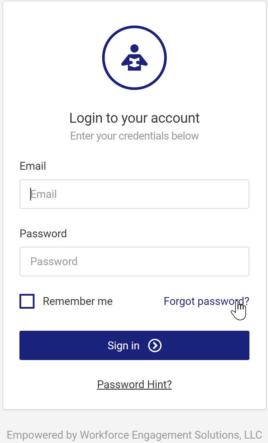 Forgot Password Link